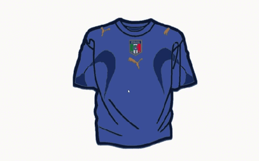 Itália t shirt modelo 2006 campeão shirts futebol camisa chaveiro chave argolas 3d print model - Mito3D