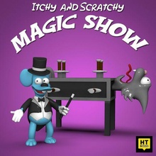 itchy scratchy magic simpsons los simpson figures tomy tommy dali daly tom 3d print model - Mito3D