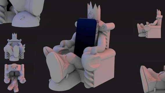 trono lujo manzana evd iphone móvil teléfono inteligente tableta 3d print model - Mito3D