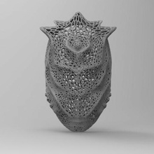 mare maschera voronoi arte viso deco designare parametrico utile moda 3d print model - Mito3D