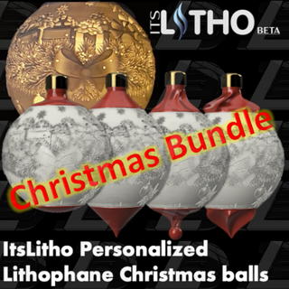 itslitho christmas balls bundle 3d print model - Mito3D