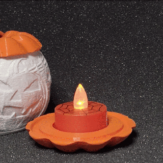 itslitho Halloween zucca lanterna litofania lampada 3d print model - Mito3D