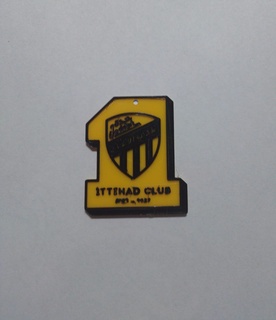 ittihad fc keychain soccer football arabian benzema 3d print model - Mito3D