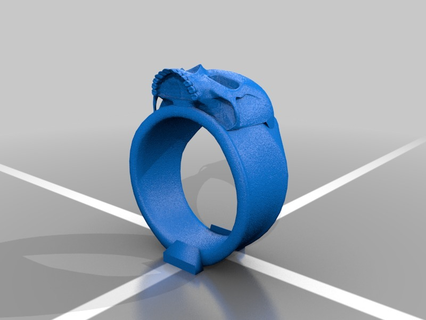 iv Reiter Apokalypse Tod Kunst tot böse Mode Grusel Ring Schädel Ringe Schmuck 3d print model - Mito3D