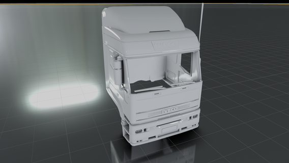 iveco rastreador 370 caminhão cabine 190 mp 31 ad 3d impressão modelo heavy duty 3d print model - Mito3D