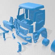 iveco way 2020 imprimable camion fente scalextric tamiya rc miniz radio contrôle loisir 1 24 28 32 18 robot d'exploration dérive ninco mouche 3d print model - Mito3D