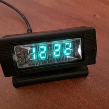 ivl2 vfd Wi Fi scrivania orologio attrezzo arduino elettronica esp8266 nixie openscad 3d print model - Mito3D