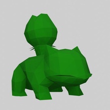 ivysaur poli Pokemon 3d print model - Mito3D