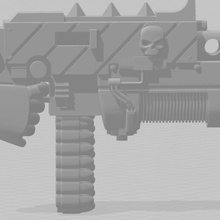 iw combi plasma v1 caos ferro guerrieri requiem fucile 3d print model - Mito3D