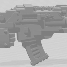 iw combi plasma v2 caos ferro guerrieri requiem fucile 3d print model - Mito3D