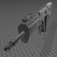 iwi x95 verschiedene gun machine israel Feuerwaffe 3d print model - Mito3D