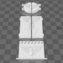 ix legion iconography 30k deimos high detailed interior rhino game blood angels 3d print model - Mito3D