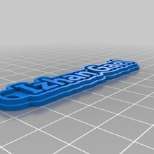 izhan gael 2 customized keychains 3d print model - Mito3D