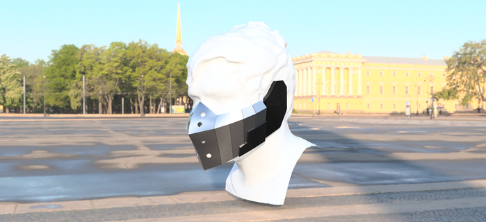 Izuku midoriya deku máscara 2022 héroe academia boku anime súper disfraz apuntalar usable 3d print model - Mito3D