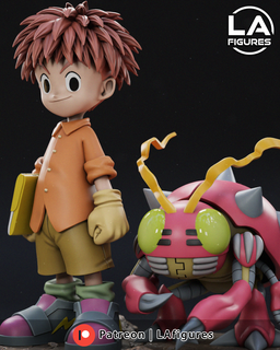 izzy tentomon - digimon collectibles lafigures resin 3d print toy pre support 3d print model - Mito3D