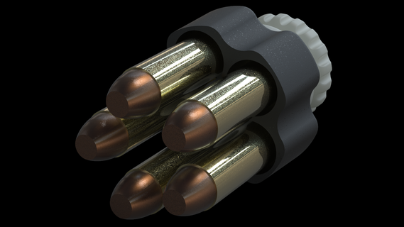 j frame speed loader 1753 revolver j frame 5 rounds speed speed loader loader ammo s&w cartidges cartridge  3d print model - Mito3D