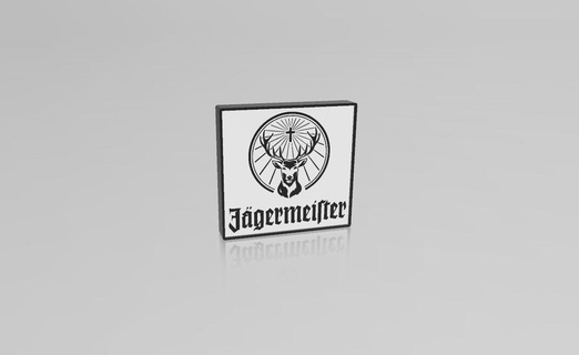 germeister lampada Jaegermeister alcol bevanda festa scatola se luce 3d print model - Mito3D