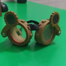 10 jaa bu steampunk gözlük v moda buhar punk vites cam sanat 3d print model - Mito3D