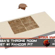 jabba's throne room - rancor pit jabba jabbas palace the hut hutt massassiorder starwars toy 3d print model - Mito3D