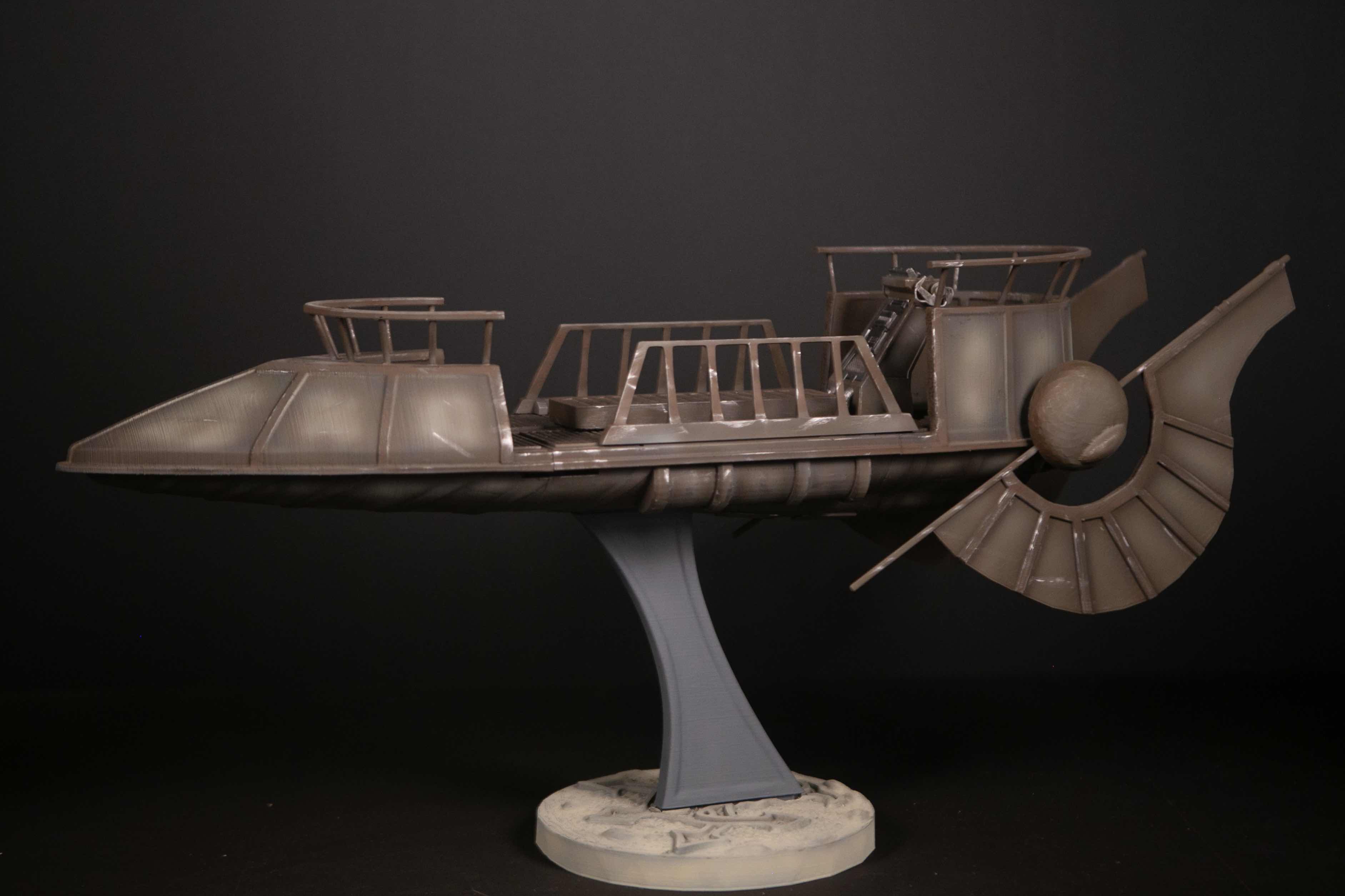 jabbas skiff star wars toys vehicles space mandalorian rebels tie fighter jedi aotc delta7 3D print model - Mito3D