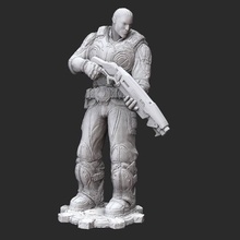 jace stratton gears war 3d model stl file print game locust cog figure figurine miniature statue character 3d print model - Mito3D