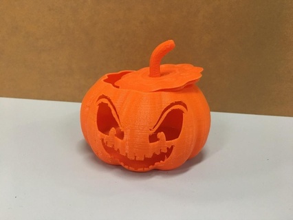jack-o'-lantern halloween jack-o-lantern pumpkin tealight holder decor 3d print model - Mito3D