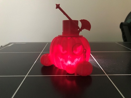 jack-o'-lantern patch halloween print place printinplace light pumpkin 3d print model - Mito3D