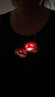 jack o' lantern pendente halloweenxcults 3d print model - Mito3D