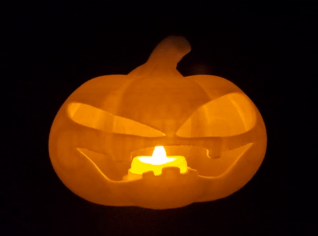 jack-o-lantern jack pumpkin lantern light led glow 3D print model - Mito3D