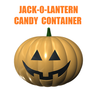 jack lantern Süßigkeiten Container Kürbis Halloween Deckel Urlaub 3d print model - Mito3D