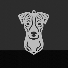 jack-russell pendant jewelry chain dog russell jack 3d print model - Mito3D