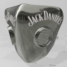 jack daniel máscara de filtro art la máscara jack daniel 3d print model - Mito3D