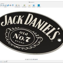 macaco Daniel's placa arte jackdaniels Daniels sinais logotipos 3d print model - Mito3D
