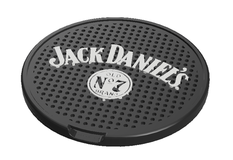 Jack Daniels Untersetzer 3d print model - Mito3D