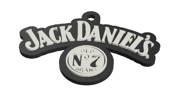 Jack Daniels Schlüsselbund 3d print model - Mito3D