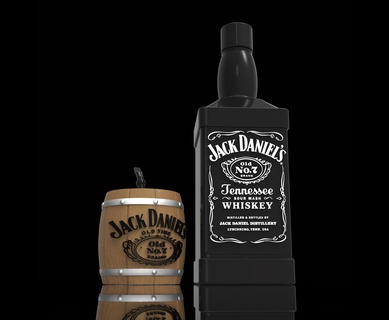 Jack Daniels matt einstellen Kamerad Fass 3d print model - Mito3D