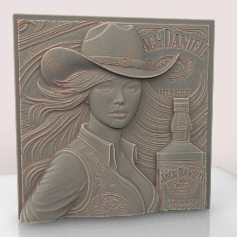 macaco daniels mulher bas relief figuras stl arquivo arte 3d modelo cnc roteador alívio impressão fracasso parede dekor ventilador esculturas bustos fofa 3D print model - Mito3D