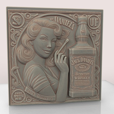 macaco daniels mulher bas relief figuras stl arquivo arte 3d modelo cnc roteador alívio impressão fracasso parede dekor ventilador esculturas bustos fofa 3d print model - Mito3D