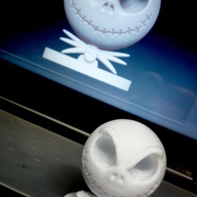 jack eskellington testa art di halloween 3d print model - Mito3D