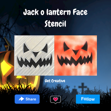jack lanterne visage pochoir 3d print model - Mito3D