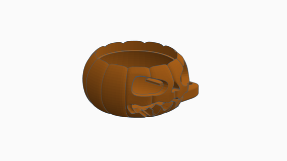 jack lanterne fête tasse titulaire soutien marqueur citrouille d'Halloween coupe 3d print model - Mito3D