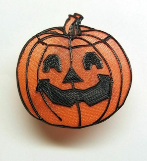jack lantern pumpkin pin halloween jack-o-lantern accessories 3d print model - Mito3D