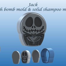 jack mold bath bomb solid shampoo molds mould press halloween 3d print model - Mito3D