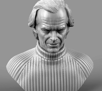 Jack Nicholson fallimento splendente kubrick orrore azione figura testa highpoly realistico 3dprint carattere torrance stanley arte sculture miniature figurine 3d print model - Mito3D