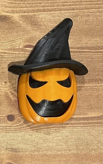 jack o' lantern door wall hanger halloween scary monster demon skull decoration trick treat pumpkins 3d print model - Mito3D