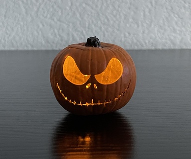 jack o'lantern - skellington pumpkin boy knife jackolantern halloween scary spooky carve horror movie pumkin carving home decor fall decoration nightmare christmas 3d print model - Mito3D