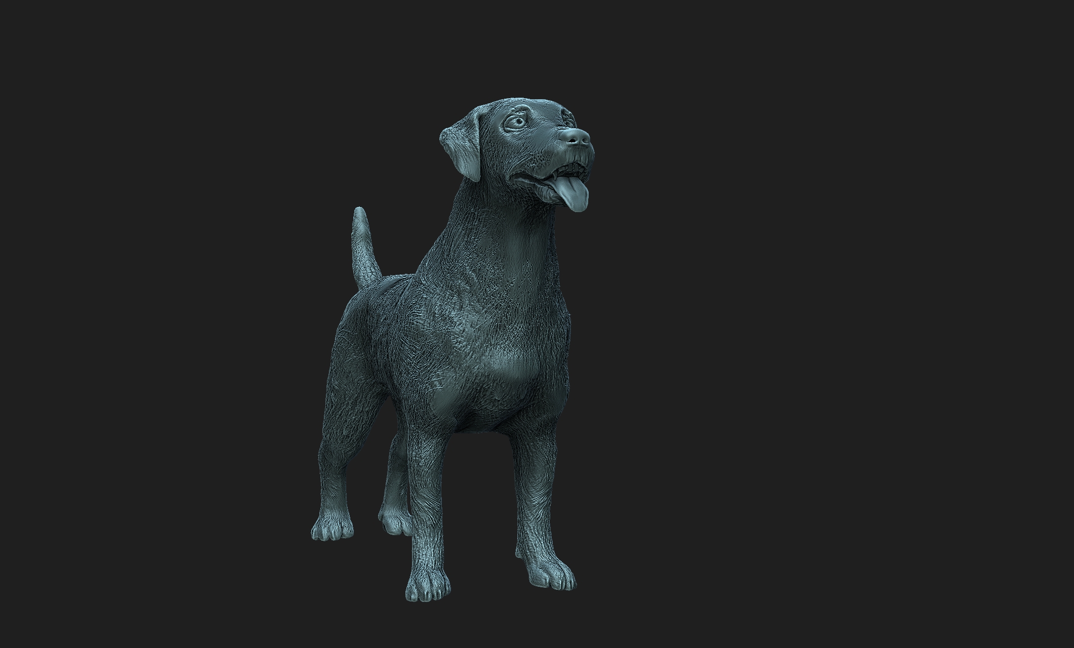 jack russel terrier art 3D print model - Mito3D