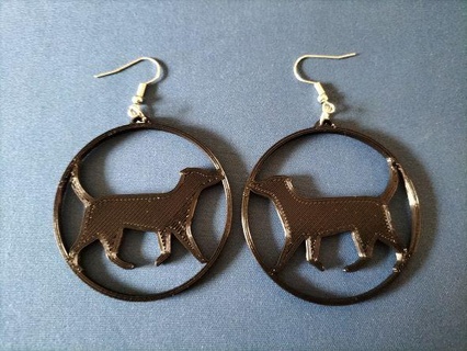 jack russel terrier earrings earring russell jackrussell jackrussellterrier jewelry 3d print model - Mito3D