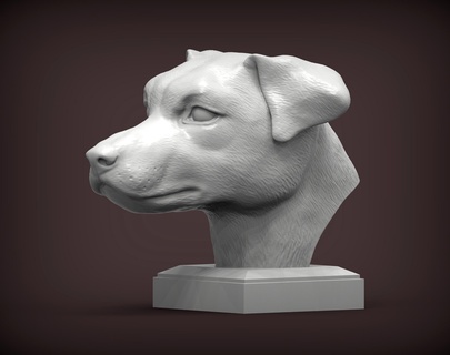 macaco Russell terrier 3d impressão modelo jack russel cão natureza mamífero animal escultura presente esculpir arte esculturas estátua fracasso 3d print model - Mito3D