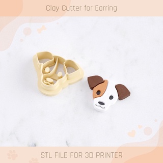 jack russell terrier dog polymer clay cutter tools earring animal pomeranian poodle bulldog labrador pit bull 3d print model - Mito3D
